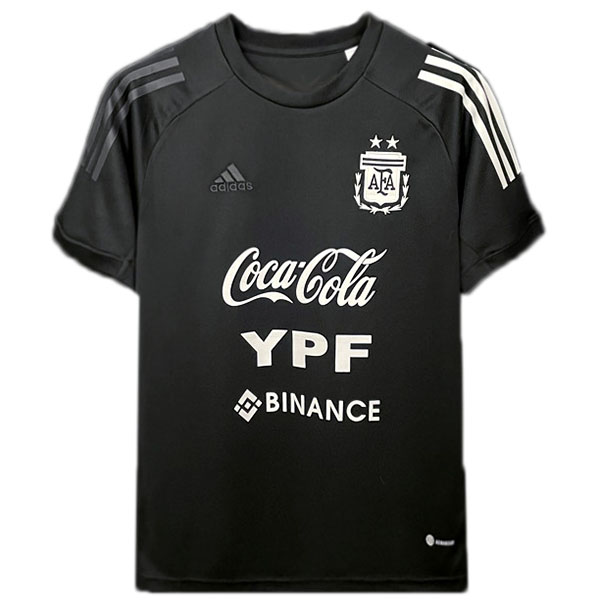 Argentina pre-match training soccer uniform men's sportswear football tops sport red black shirt 2022